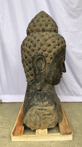 BUDDHA BUST GREENSTONE 100 CM A LEFT